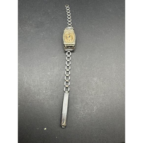 Vintage Helbros 1932 Women\'s Watch Art Deco Style 15J Star Case 14k Gold Filled main image 7
